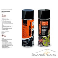 FOLIATEC 400ml SPRÜH FOLIE SCHWARZ GLÄNZEND + 400ml SPRÜH FOLIEN VERSIEGLER 4074