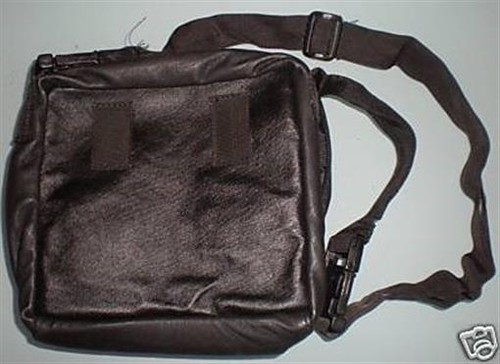 Petanque Fanny Pack Waist Shoulder bag case pouch black faux leather imitation - Picture 2 of 10