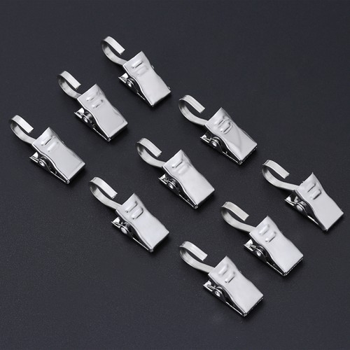 60 Piezas Gancho para Cortina Ganchos para Cortinas Acero Inoxidable Clips Ducha - Imagen 8 de 11