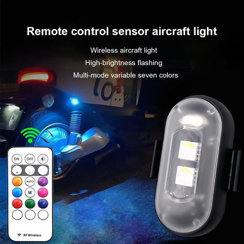 RGB Strobe Light LED Flash Remote Control Warning Lamps for Bike Car Motorcycle - Picture 15 of 21