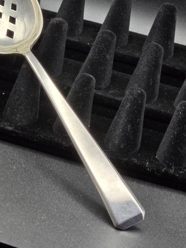 Handtuch Sterlingsilber geschlitzt Servierlöffel 8,5" 73g Mid Century Modern Besteck - Bild 3 von 18