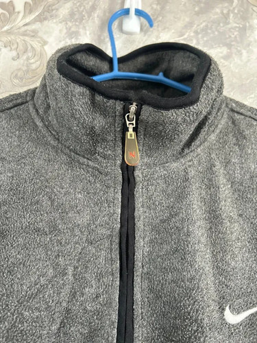 Mens vintage Nike 100% microfibre half zip fleece sweater XL made in USA (485) - Picture 3 of 11