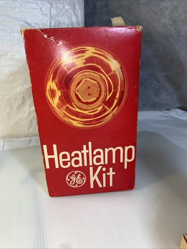 GE Heat Lamp Kit Vintage General Electric 250W Reflector Light Bulb NOS Tested - Picture 8 of 13