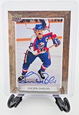 2024-25 Upper Deck Engrained Icons Lucien DeBlois Beehive Signatures Auto BH-LD