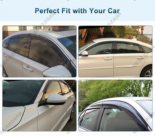 Para Honda Accord 2018-2022 10ª generación ventana lateral visera ventilación protector de lluvia deflectores - Imagen 3 de 16