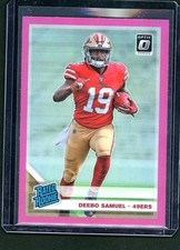 2019 Panini Donruss 167 Deebo Samuel Rated Rookie Prizm Rookie 49ers