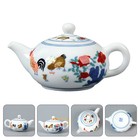  Traditional Japanese Teapot for One Porcelain Hand Painted Kettle