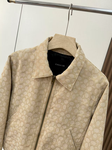 NUEVO CON ETIQUETAS COACH Mujer Amarillo Suelto Ropa Exterior Chaqueta Clásica - Imagen 5 de 11