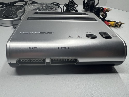 RetroDuo Silver NES SNES Console System w/ 2 Controllers & Cables Untested - Picture 2 of 14