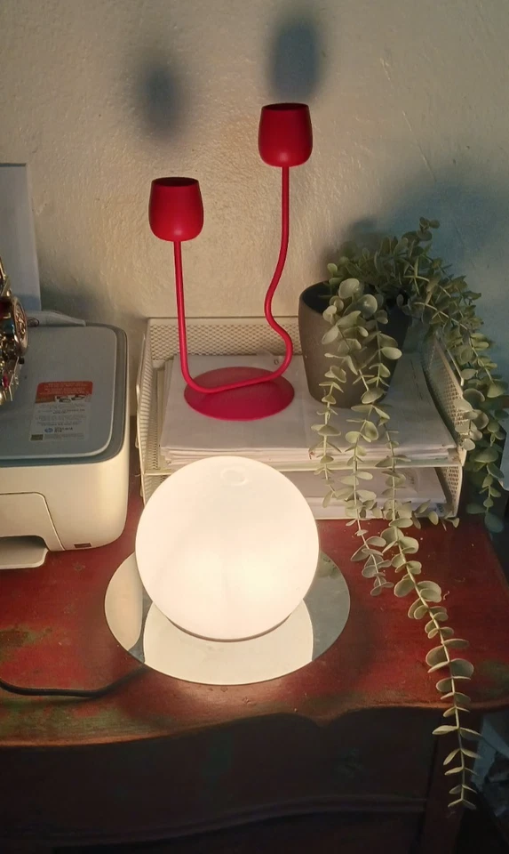 Ikea SIMRISHAMN Table/wall lamp, chrome plated/opal glass, 6 " 404.378.01 - NEW - Image 3 of 4