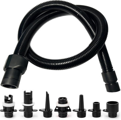 Paddle Board Pump Adapter Set, Sup Air Pump Hose with 7 Nozzles for Inflatable P