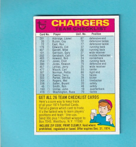 1974 Topps Football (#1-498) - Pick A Card VG to EX-MT condition - Picture 29 of 42