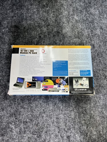 Linksys Etherfast 10/100 + 56K Modem PC Card - Picture 8 of 8