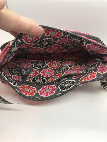 Vera Bradley Women's Purse Petite Crossbody Pink Red Cherry Blossom Small Bag - Picture 4 of 8