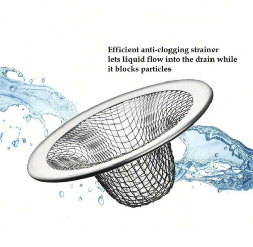 6pcs Stainless Steel Bathroom Sink Strainer - Hair Catcher And Drain Filter NEW - Picture 4 of 6