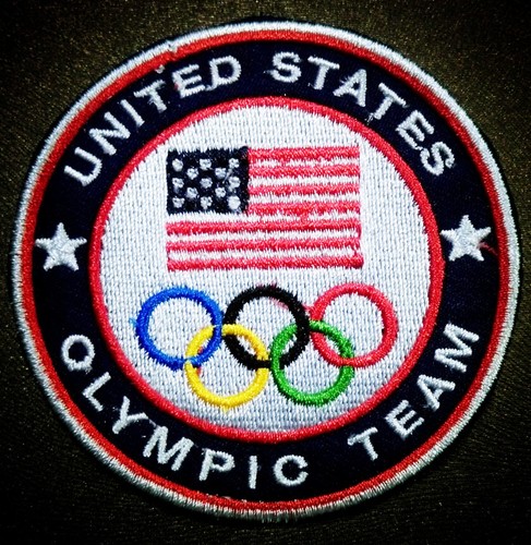 100 x Blue United States Olympic m USA Embroidered Iron Sew On Patch Badge 100 x Blue United States Olympic m USA Embroidered Iron Sew On Patch Badge