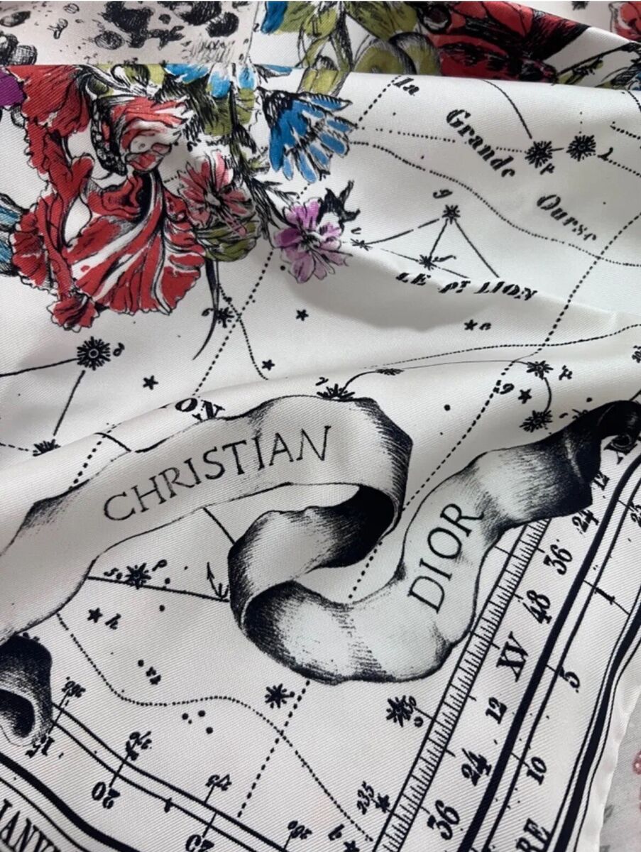 NWT Dior Zodiac 90 SQUARE SCARF | eBay NWT Dior Zodiac 90 SQUARE SCARF | eBay
