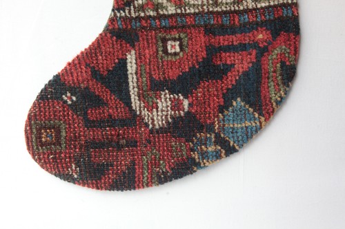 6X18 stocking, Handmade deorative Stocking,Made of antique rug stocking - Picture 4 of 5