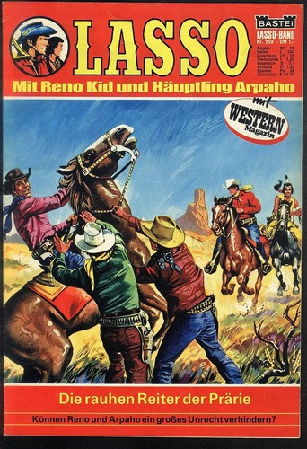 Lasso Nr.259 von 1972 Reno Kid und Häuptling Arpaho - TOP BASTEI WESTERN COMIC - Bild 1 von 4