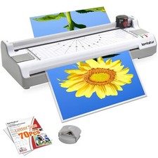 Laminator Machine 11X17 with 70 Letter Size Laminating Sheets for A3/A4/A6, 1...
