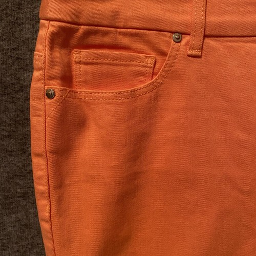 Chicos Jeans Womens .5 US 6 Orange So Slimming Girlfriend Crop Mid Rise Stretch - Bild 2 von 11