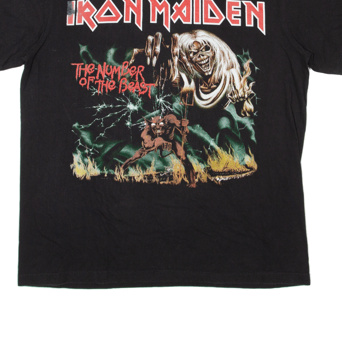 SOLID ROCK Iron Maiden Mens Band TShirt Black L eBay