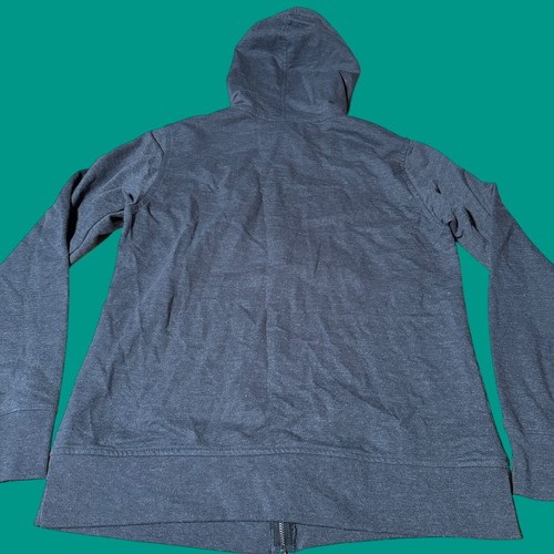 Columbia Mujer XL Gris Manga Larga Sudadera con Capucha Chaqueta Cremallera Completa Exterior Logo - Imagen 4 de 8