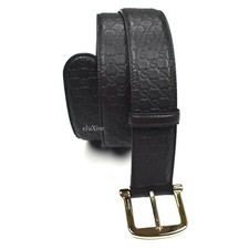 NWT 490 Gucci Brown Leather Monogram Guccissima Logo Belt Women's 32 AUTHENTIC