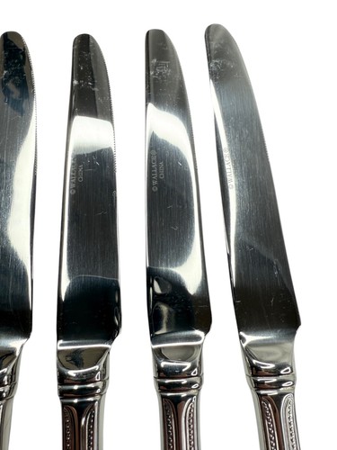 Wallace CONTINENTAL BEAD - 6 coltelli da tavola 9 3/4" posate acciaio inox Cina - Foto 8 di 12