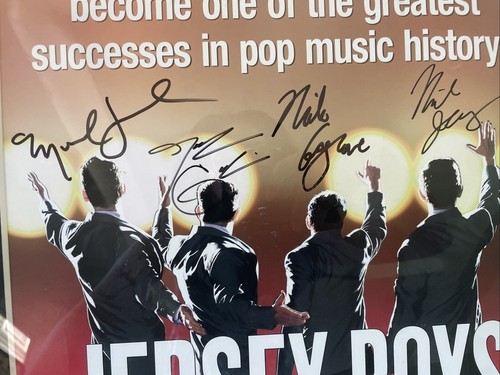 Original Jersey Boys Signed Poster Framed ! Collectible history - Picture 6 of 6
