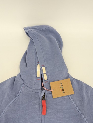 Mini Boden Light Blue Hoodie Sweatshirt Pouch Pocket Size 7-8 years - Picture 3 of 10