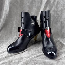Game Zenless Zone Zero Anby Demara Cosplay PU Black High Heels Shoes Customized