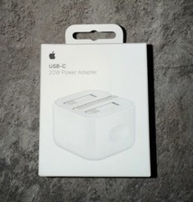 Empty Apple USB C 20 W Wall Plug UK Type Box And Papers