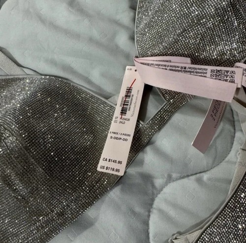 Glitzer Triangel Bralette und V-Tanga Set Victoria’s Secret - Bild 4 von 5