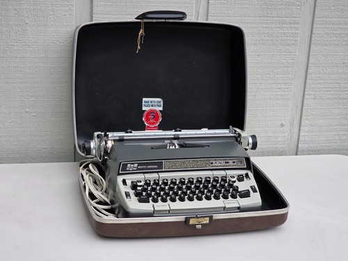 Smith Corona Electra 120 grau elektrische Vintage Schreibmaschine braun Hartschalenkoffer - Bild 4 von 14