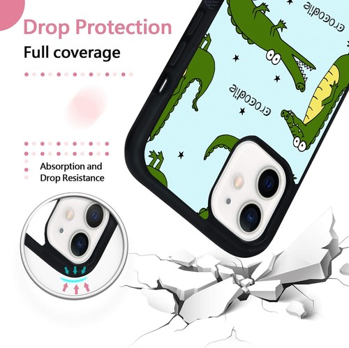 Aesthetic Cover For Samsung A15 A16 S23 S24 S25 Ultra FE Green Crocodile Pattern - 第 10/25 張圖片