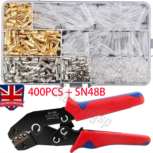 MOTORCYCLE WIRING 3.9MM HARNESS LOOM BRASS BULLET CONNECTORS ELECTRICAL 400PCS - Bild 1 von 15