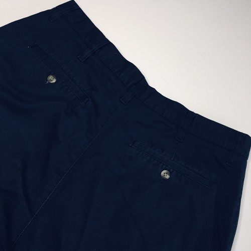 Knights Bridge Men's Navy Blue Pleated Front Chino Shorts. Size 38. - Picture 4 of 8