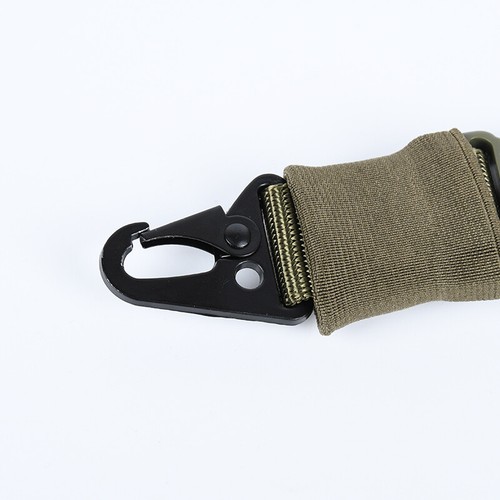 Rifle táctico de un solo punto eslinga pistola QD correa negro bronceado verde militar - Imagen 7 de 14