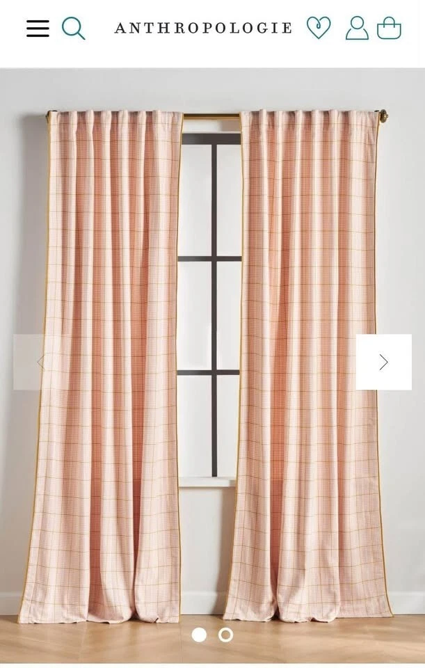 Anthropologie Pink Window Curtains & Drapes for sale | eBay