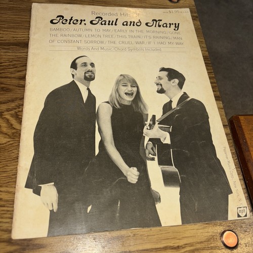 Recorded Hits of Peter Paul and Mary Songbook 1962 PVC Pepamar Music - Picture 1 of 5