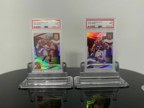 2020 Panini Donruss Elite Base #48 Joey Bosa #6 Nick Bosa Lot of 2 PSA 9 MINT  - Picture 4 of 12