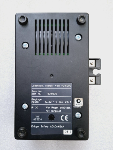 DRAGER X-AM 1/2/5000 DETECTOR DE GAS UNIDAD DE CARGADOR Y ADAPTADOR DE SUMINISTRO DE ENERGÍA PARA DRAGER - Imagen 5 de 6