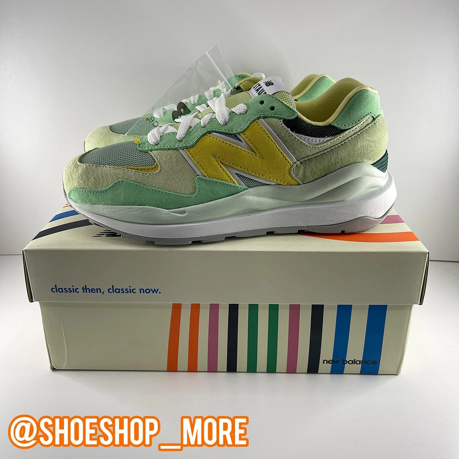 ✅ Nuovo con scatola New Balance X Staud M5740SQ RARO camoscio verde UK 11 US 11 5 EU 45 5