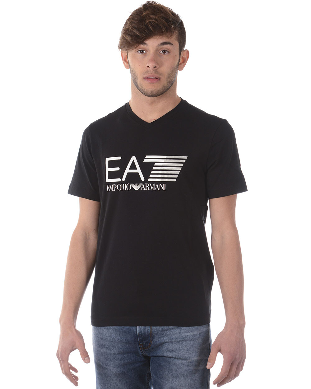 Мужская футболка Emporio Armani EA7 черная 3ZPT63PJ03Z 1200 Sz XXL ОТ Emporio Armani EA7 ДЕЛАЕТ ПРЕДЛОЖЕНИЕ