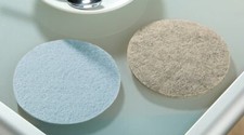 Filzuntersetzer himmelblau 10 cm blau Glasuntersetzer Filz Untersetzer hellblau 