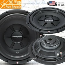 2x Rockford Fosgate Prime R2SD4-12 12" 500W DVC Stage 2 Shallow Slim Subwoofer