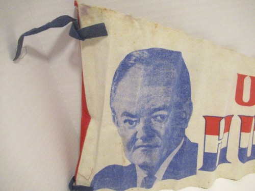 1968 Unite with Humphrey Vintage Felt Cloth Pennant Political Item - Picture 3 of 7