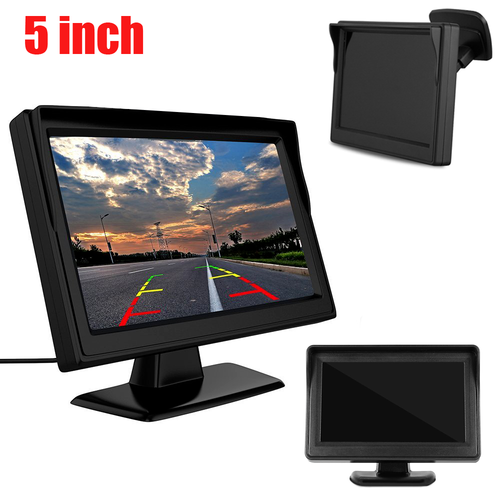 5'' Car Monitor HD Reverse Camera Backup Front Rear View Parking Kit Waterproof - Picture 13 of 20