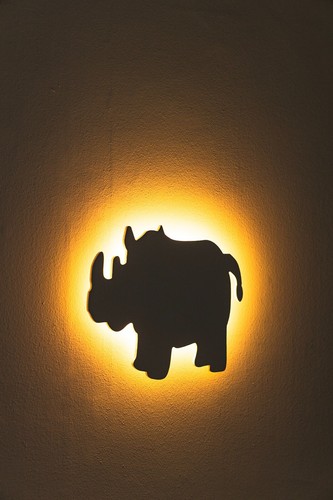 3pc Animal Wall Light Night Kids Safari Nursery Nightlight Mural Children's Lamp - Picture 6 of 24